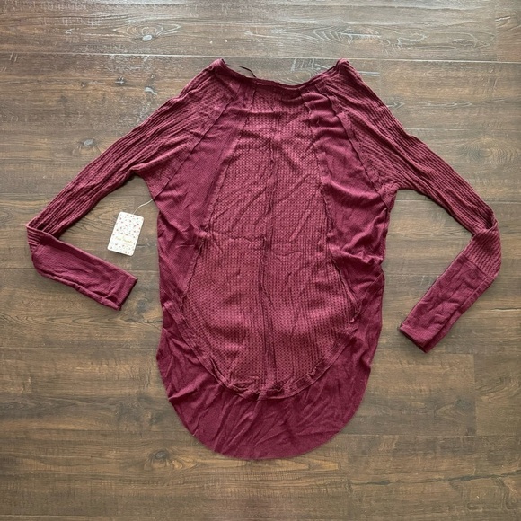 Free People Catalina Thermal Plumbery Heather Top Size Small Women - Picture 4 of 8
